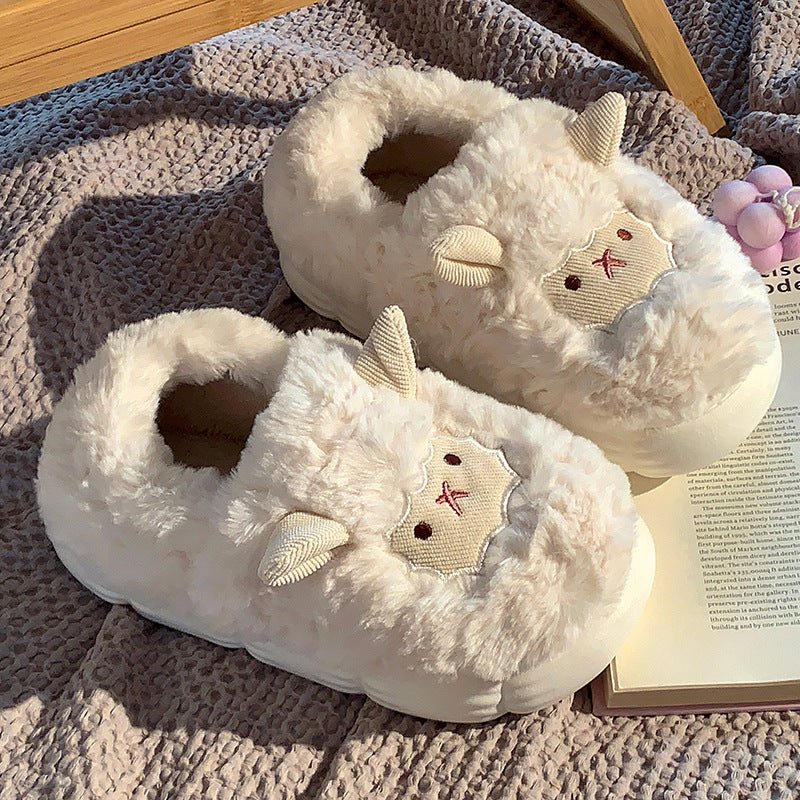 FuzzyFarm - Homemade Sheep Slippers - papsfuzzyfarm