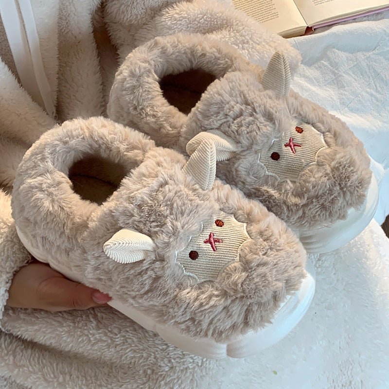 FuzzyFarm - Homemade Sheep Slippers - papsfuzzyfarm